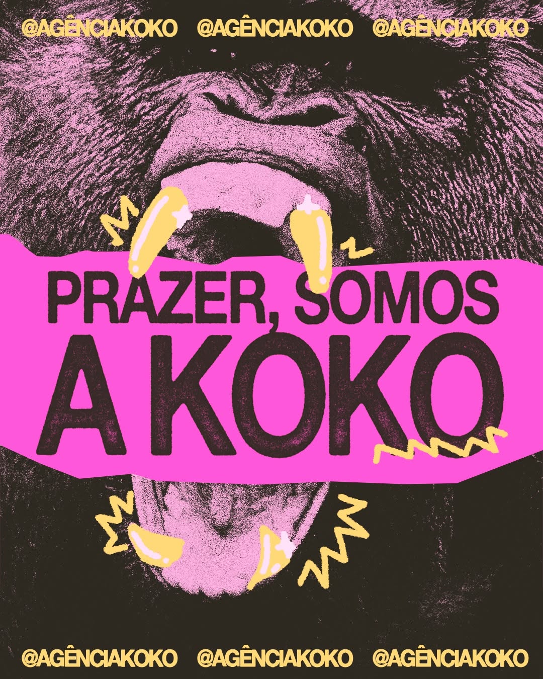 Somos a Koko 🦍

Uma agência de marketing digital que nasceu pra quebrar regras (e criar as nossas próprias). Se a sua marca quer fazer part