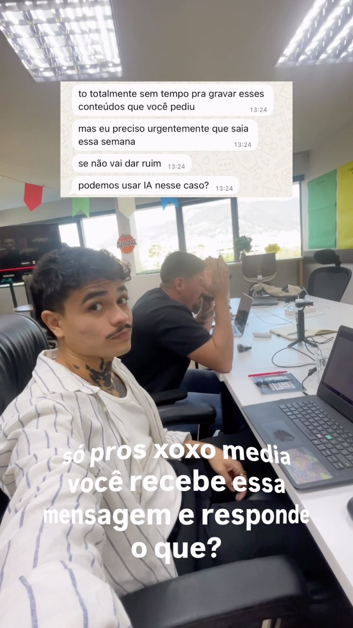 Video by Agência Koko | Conteúdo B2B on July 08, 2026. May be a meme of one or more people, top and text that says 'to totalmente sem tempo